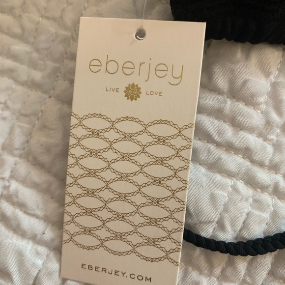 Eberjey Devi Triangle Bikini Top Black Size XL - Picture 6 of 7